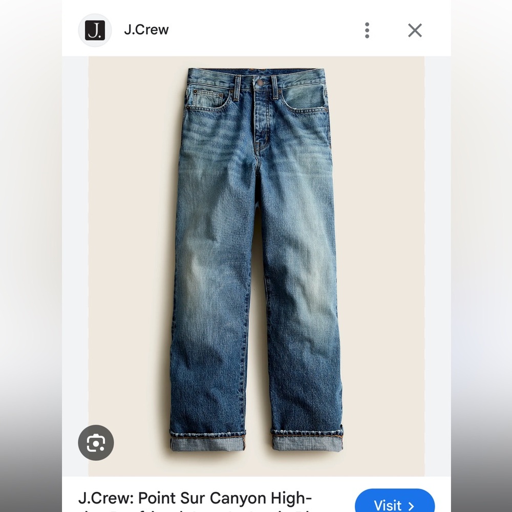 Classic Blue Denim Jeans point sur jcrew size 26